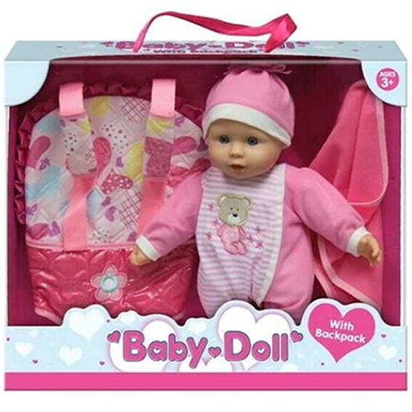 Baby Doll with Backpack