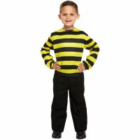 Black And Yellow Striped Jumper Child Costume