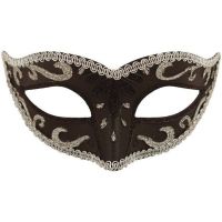 Black Mask With Silver Trim