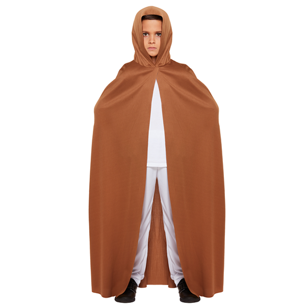 Brown Cape With Hood Child Costume