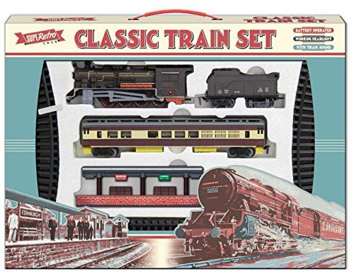 Classic Battery Operated Train Set With Lights & Sound