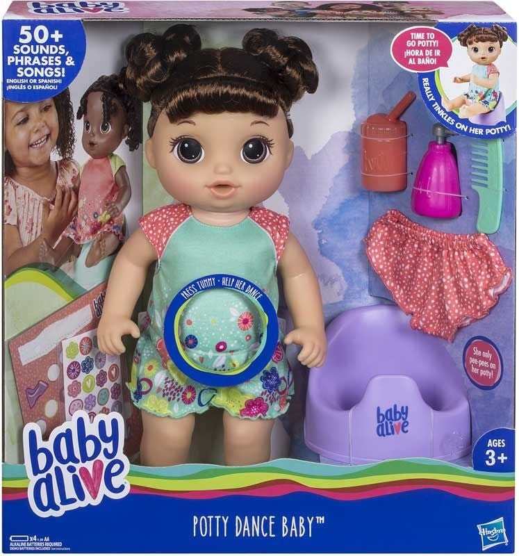 Baby Alive Potty Dance Baby Brown Hair