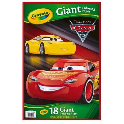 Cars 3 Crayola Giant Colouring Pages
