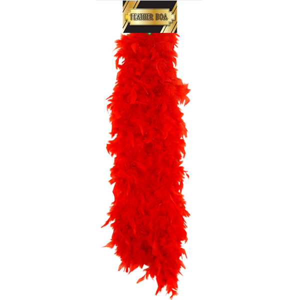 Feather Boa Red