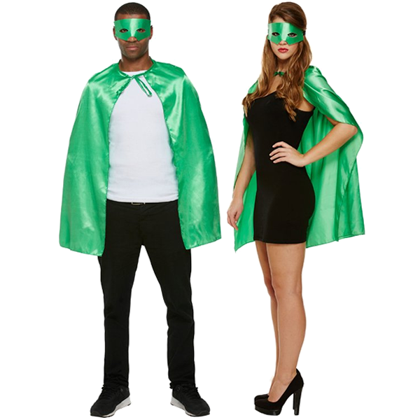 Superhero Cape & Mask Green