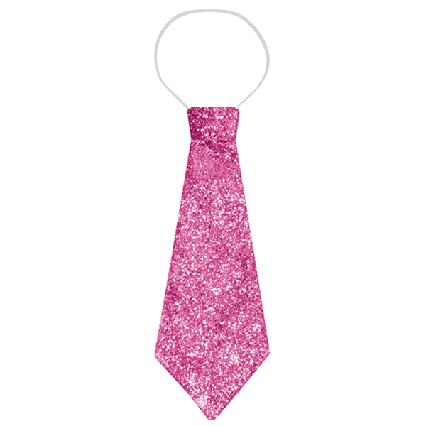 Pink Glitter Tie