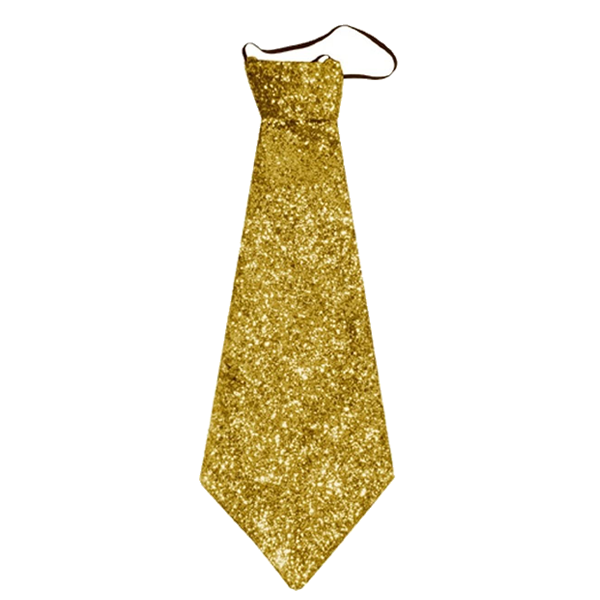 Gold Glitter Tie