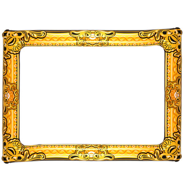 Inflatable Picture Frame Gold 80 x 60cm