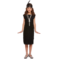 Flapper Dress With Tassles Child Costume
