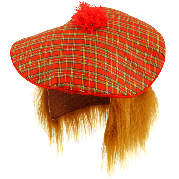 Tartan Hat With Ginger Hair