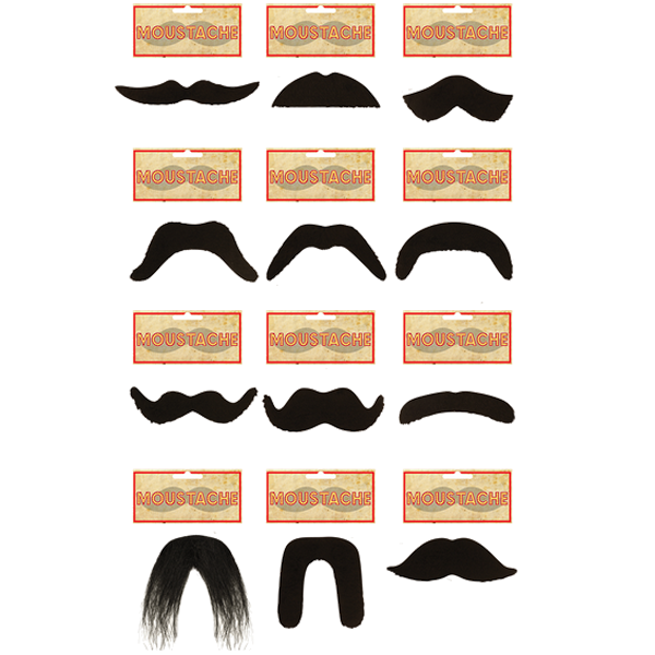 Moustaches Assorted