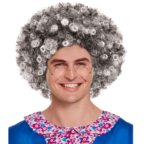 Grey Afro Wig