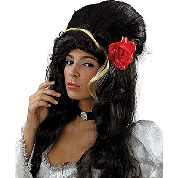 Beehive Wig With Rose
