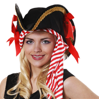 Deluxe Pirate Hat With Bandana