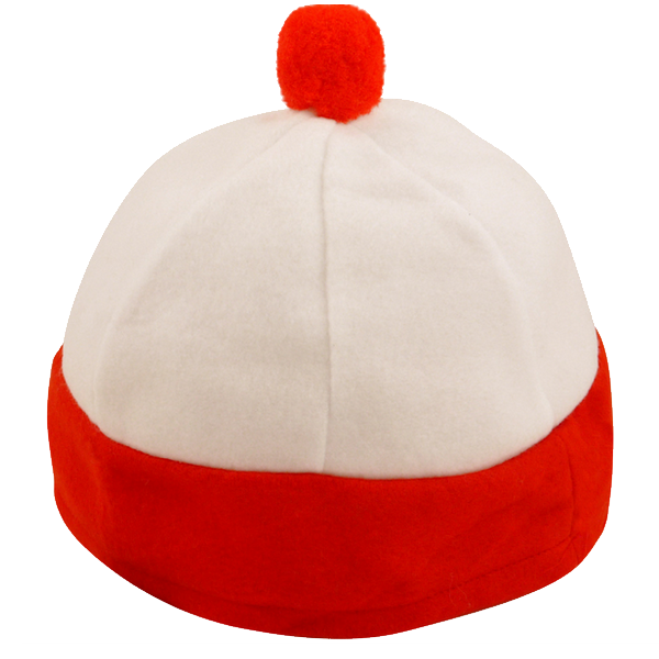 Red And White Bobble Hat