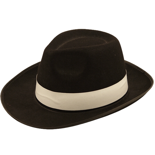 Black Al Capone Hat