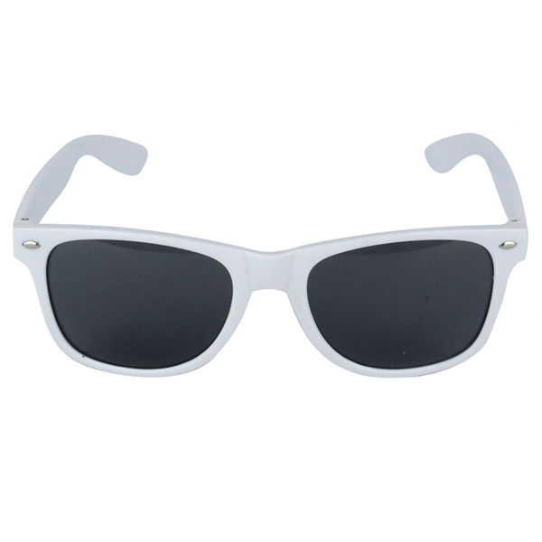 White Framed Austin Glasses With Dark Lenses