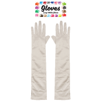 Long White Gloves
