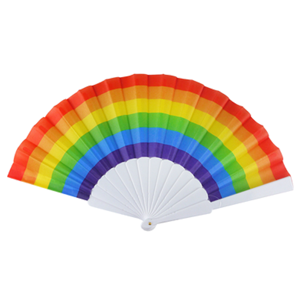 Pride Plastic Folding Fan