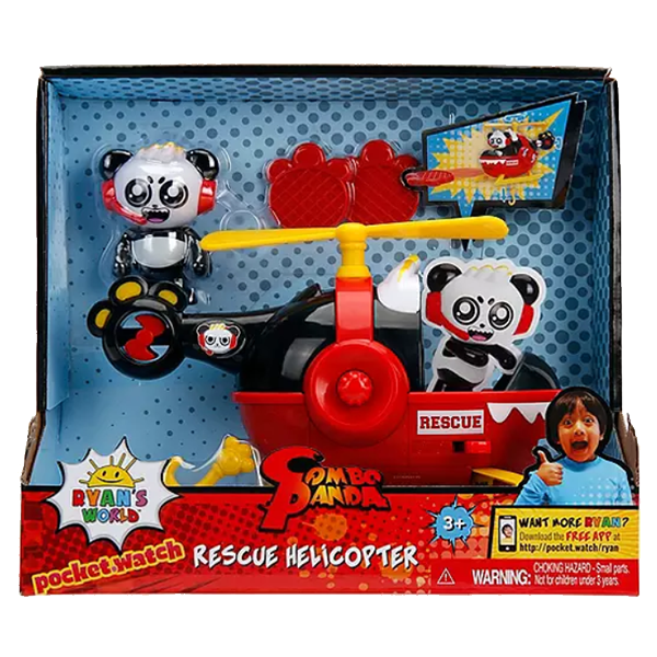 Ryan's World Combo Panda Rescue Helicopter