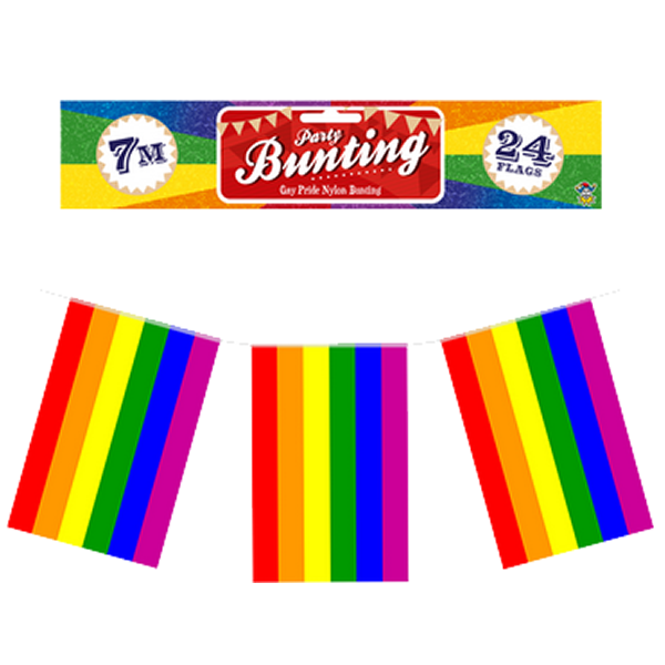 Pride LGBTQ+ Rainbow Flag Bunting 7m