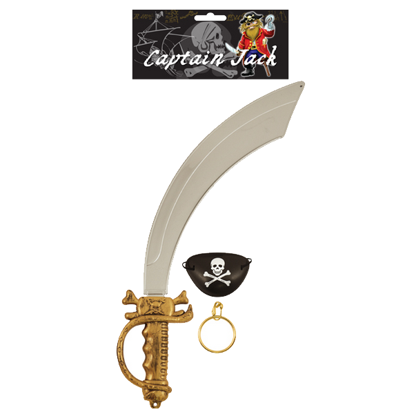 Pirate Sword With Earring And Eyepatch