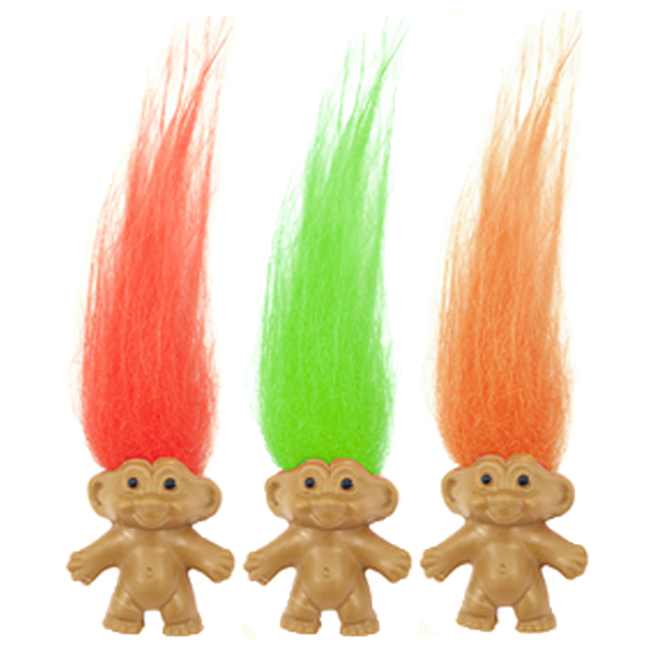 Troll With Hair Assorted