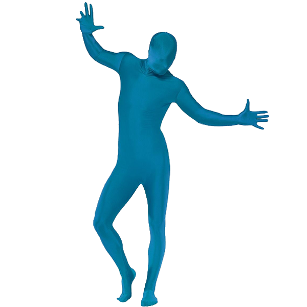 Second Skin Suit Blue  Adult Costume