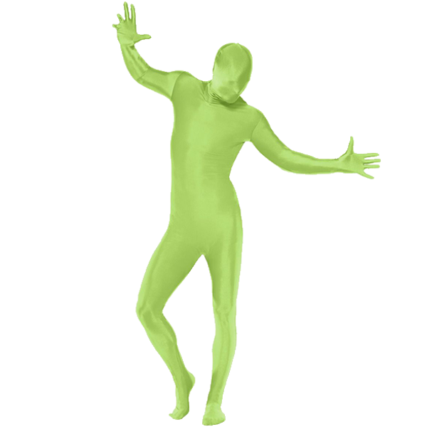 Second Skin Suit Green  Adult Costume