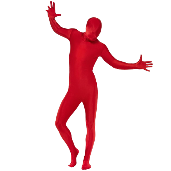 Second Skin Suit Red  Adult Costume