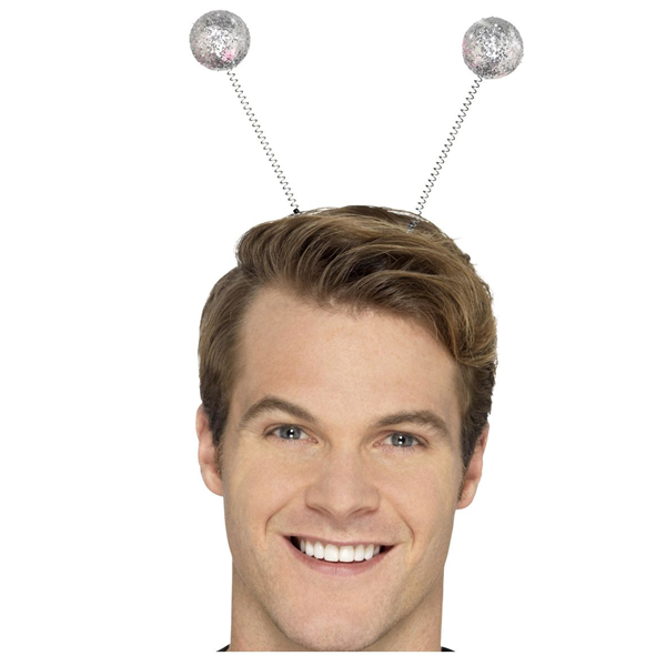 Silver Glitter Ball Boppers