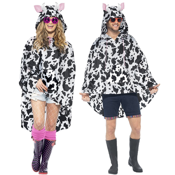 Cow Unisex Adult Party Poncho