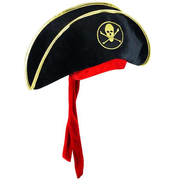 Pirate Hat With Attached Bandana