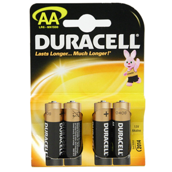 Duracell AA Batteries 4 Pack