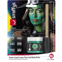 Green Liquid Latex Face & Bady Paint Kit