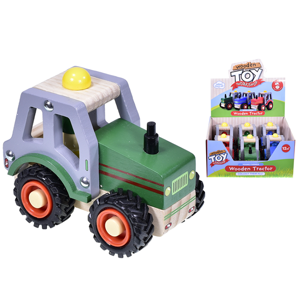 Wooden Farm Tractor Assorted