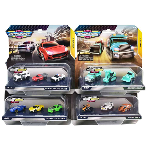 Micro Machines Starter Pack 3 Coches Series 2, 3 Y 6