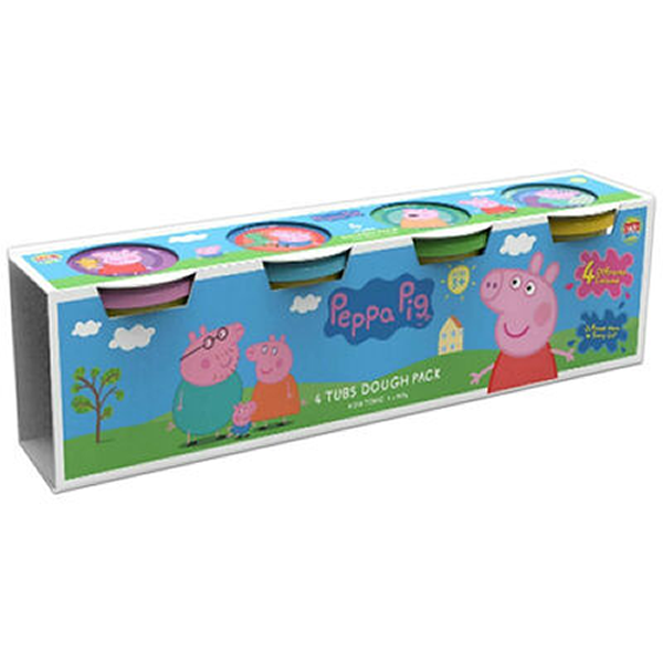 Peppa Pig 4 Tubs Dough Pack