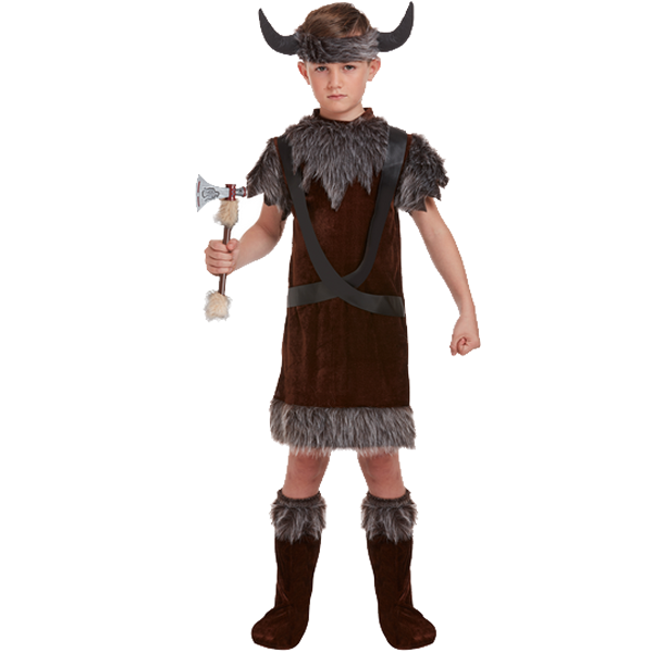Brown Viking Boy Child Costume