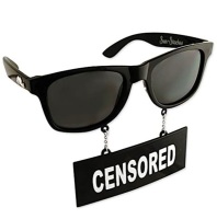 Censored Mustache Glasses