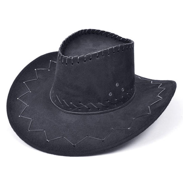 Black Deluxe Cowboy Hat