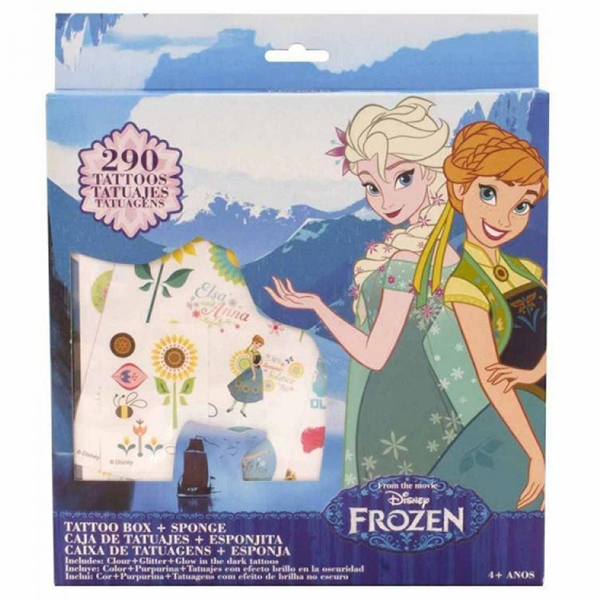 Disney Frozen Tattoo Box With Sponge
