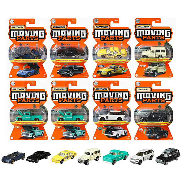 Matchbox Moving Parts Mini Vehicles Assorted