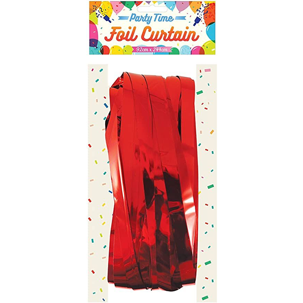 Foil Curtain Red