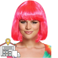 Pink Mid-Length Wig WAREHOUSE