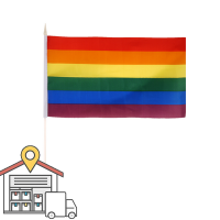 Pride Flag On Stick WAREHOUSE