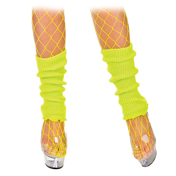 80's Leg Warmers Neon Yellow