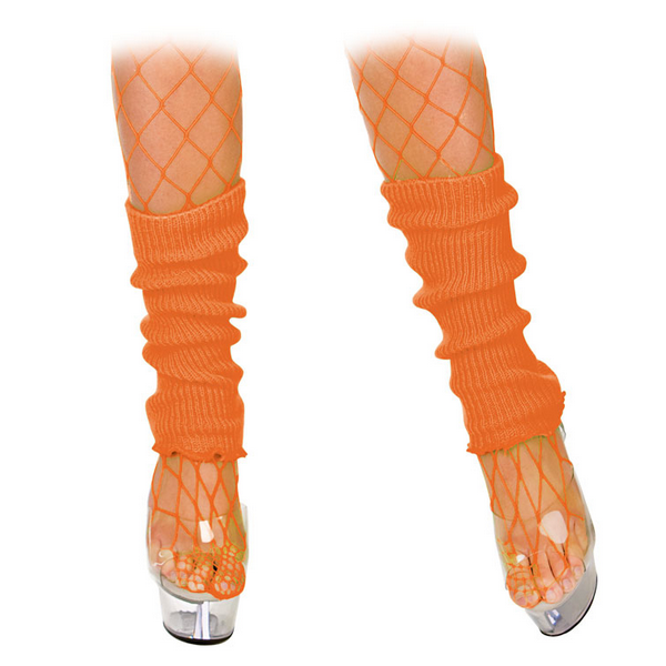80's Leg Warmers Neon Orange