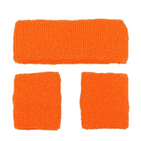 Sweatbands & Wristbands Set Orange