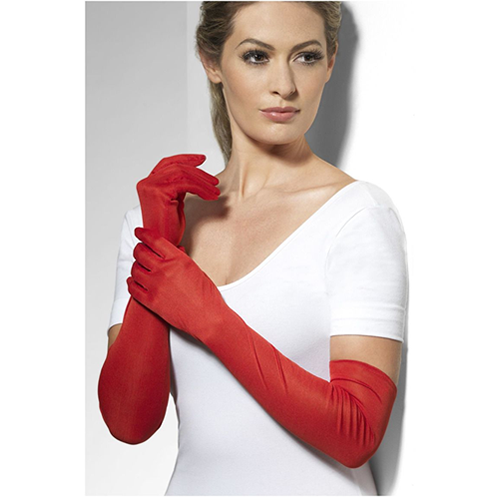 Fever Long Red Gloves